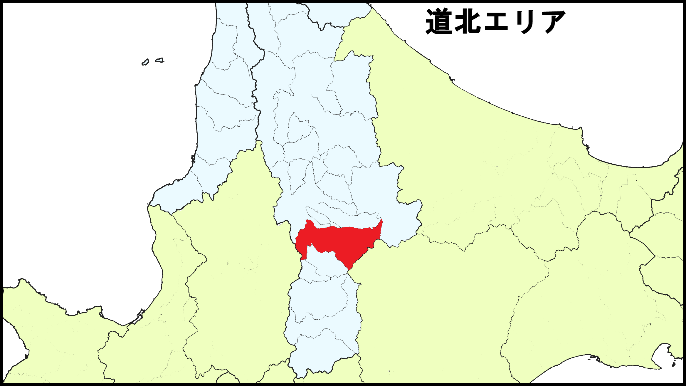 美瑛町位置図