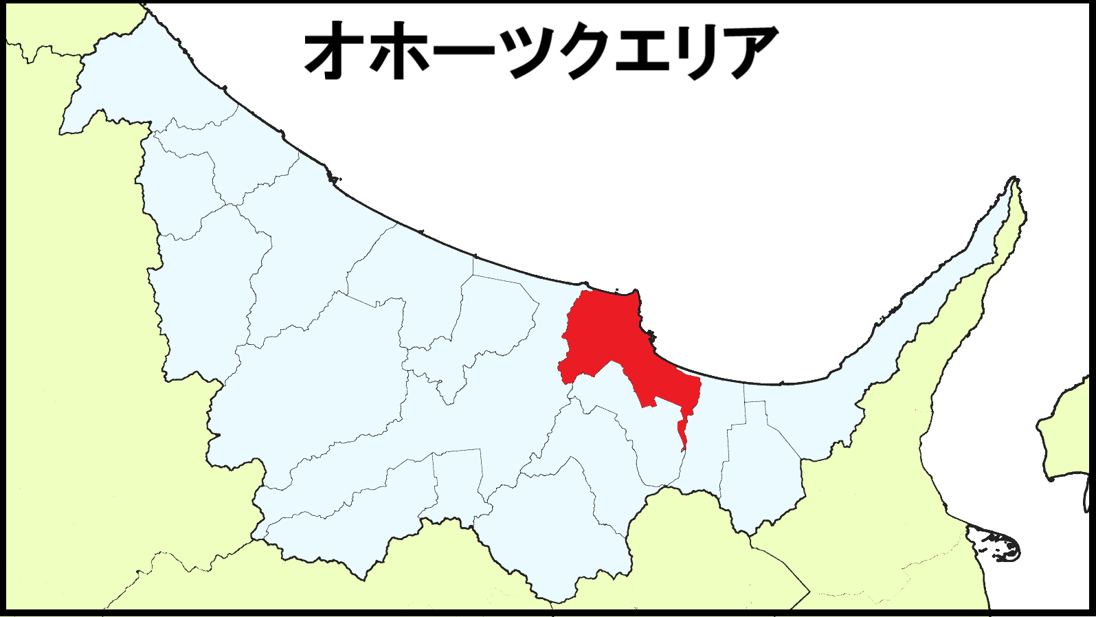 網走市位置図