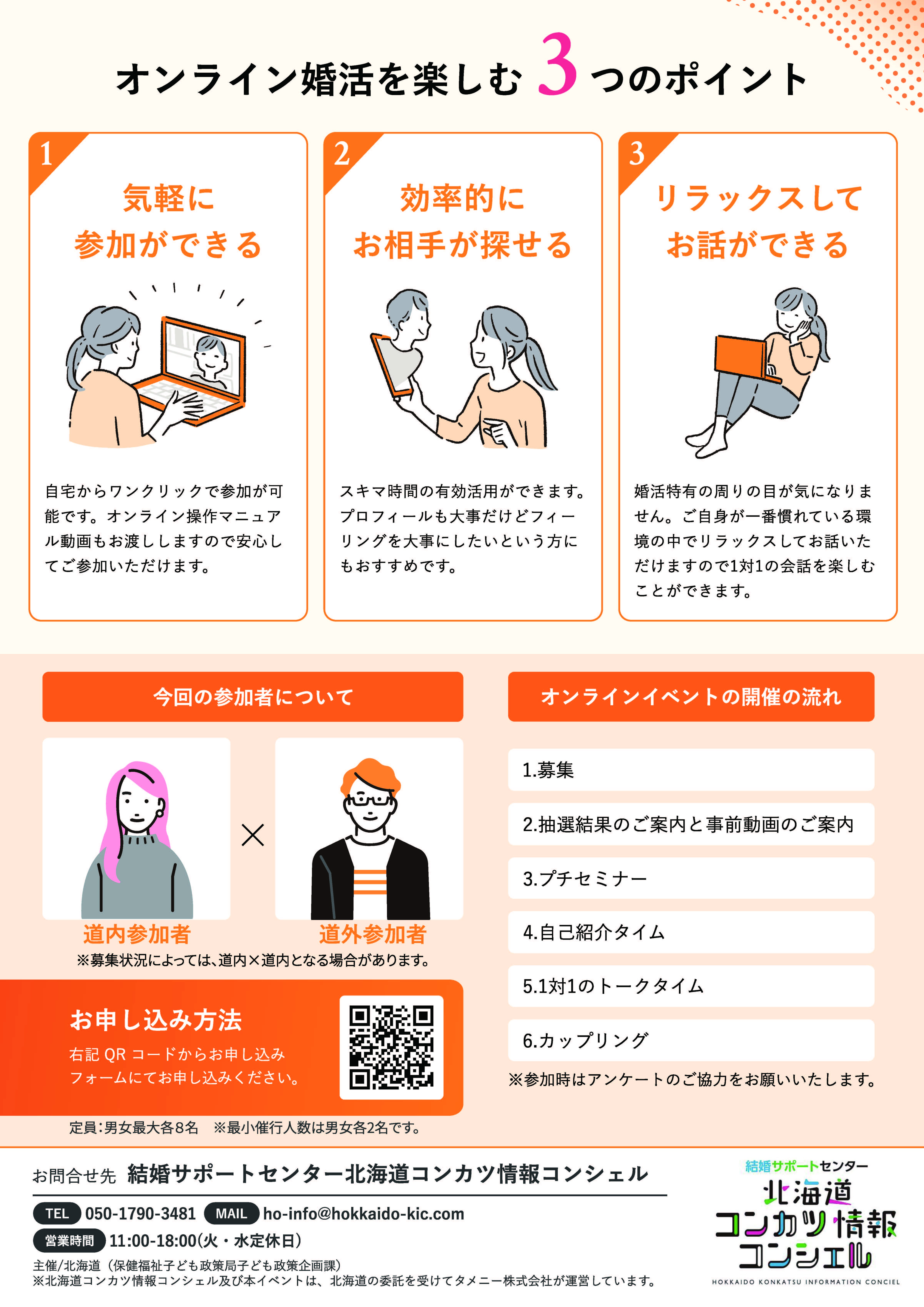 オンライン婚活イベント・リーフレット裏